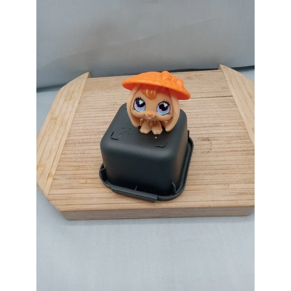Littlest Pet Shop~#480~Bunny Rabbit~Lop Ears~Orange~Clover Eyes~Hat~Get Together